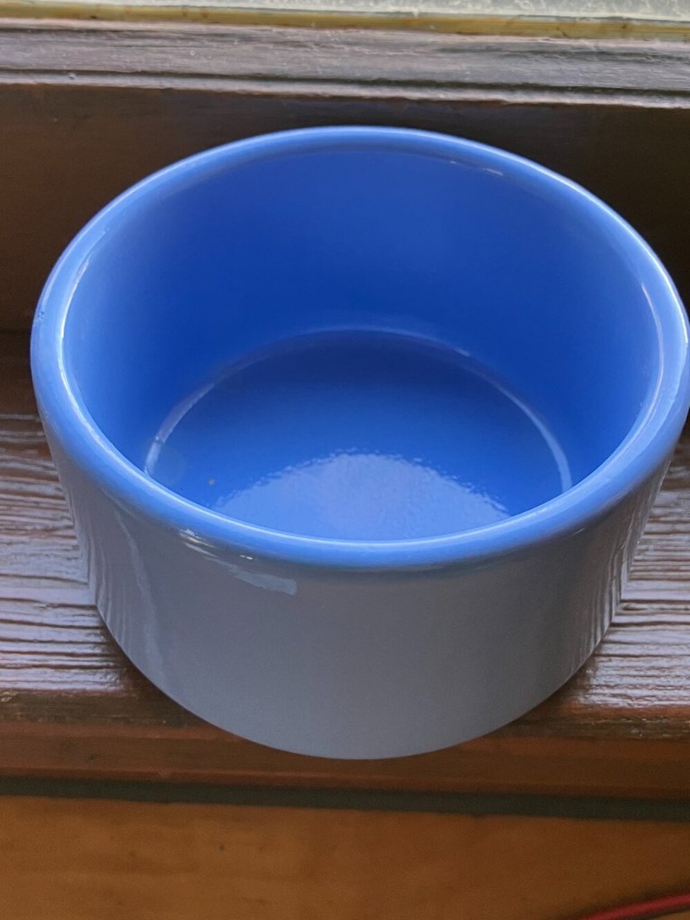 Heavy duty Stoneware Ramekin / Small Pet Dish Pet Hamster Reptile Bowls, blue